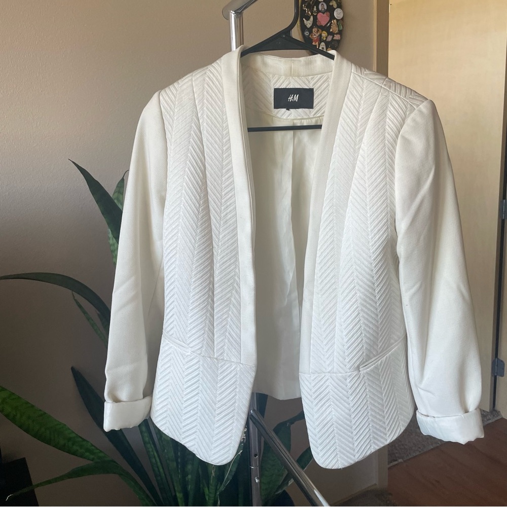 Tailored H&M open front blazer